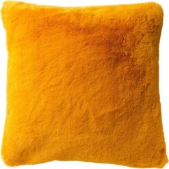 ZAYA - Sierkussen Unikleur 60x60 Cm - Golden Glow - Geel - Superzacht - Inclusief Binnenvulling