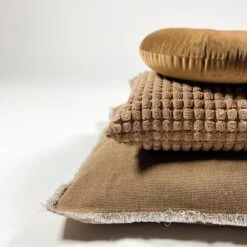 Set Van 2- Dutch Decor ROME- Sierkussens Unikleur Tobacco Brown 45x45 Cm - Bruin -Dutch Decor 1198x1200 58