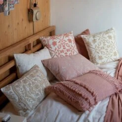 MIMI - Kussenhoes Van Katoen Tobacco Brown 30x50 Cm - Bruin En Wit - Exclusief Binnenkussen -Dutch Decor 1198x1200 9