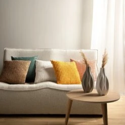 Set Van 2- Dutch Decor ROME- Kussenhoezen Unikleur Golden Glow 45x45 Cm - Geel 9 Set Van 2- Dutch Decor ROME- Kussenhoezen Unikleur Golden Glow 45x45 Cm - Geel -Dutch Decor 1199x1200 26