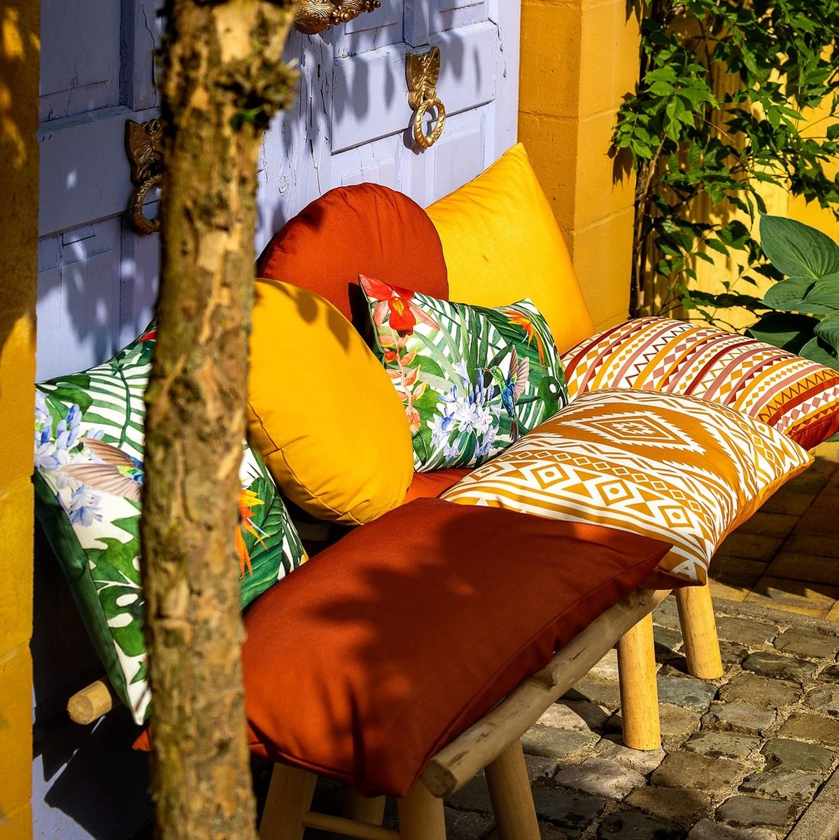 Dutch Decor - MAURO - Outdoor Kussenhoes 45x45 Cm - Waterafstotend En Uv-bestendig - Potters Clay - Oranje - Buitenkussen - Tuinkussen - Loungekussen- Voor Buiten 5 Dutch Decor - MAURO - Outdoor Kussenhoes 45x45 Cm - Waterafstotend En Uv-bestendig - Potters Clay - Oranje - Buitenkussen - Tuinkussen - Loungekussen- Voor Buiten - Afbeelding 5