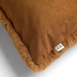 ZAYA - Sierkussen Unikleur 45x45 Cm - Tobacco Brown - Bruin - Superzacht - Inclusief Binnenkussen -Dutch Decor 1199x1200 63