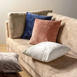 SKY - Kussenhoes Velvet 45x45 Cm - Muted Clay - Roze - Exclusief Binnenkussen -Dutch Decor 1199x1200 7