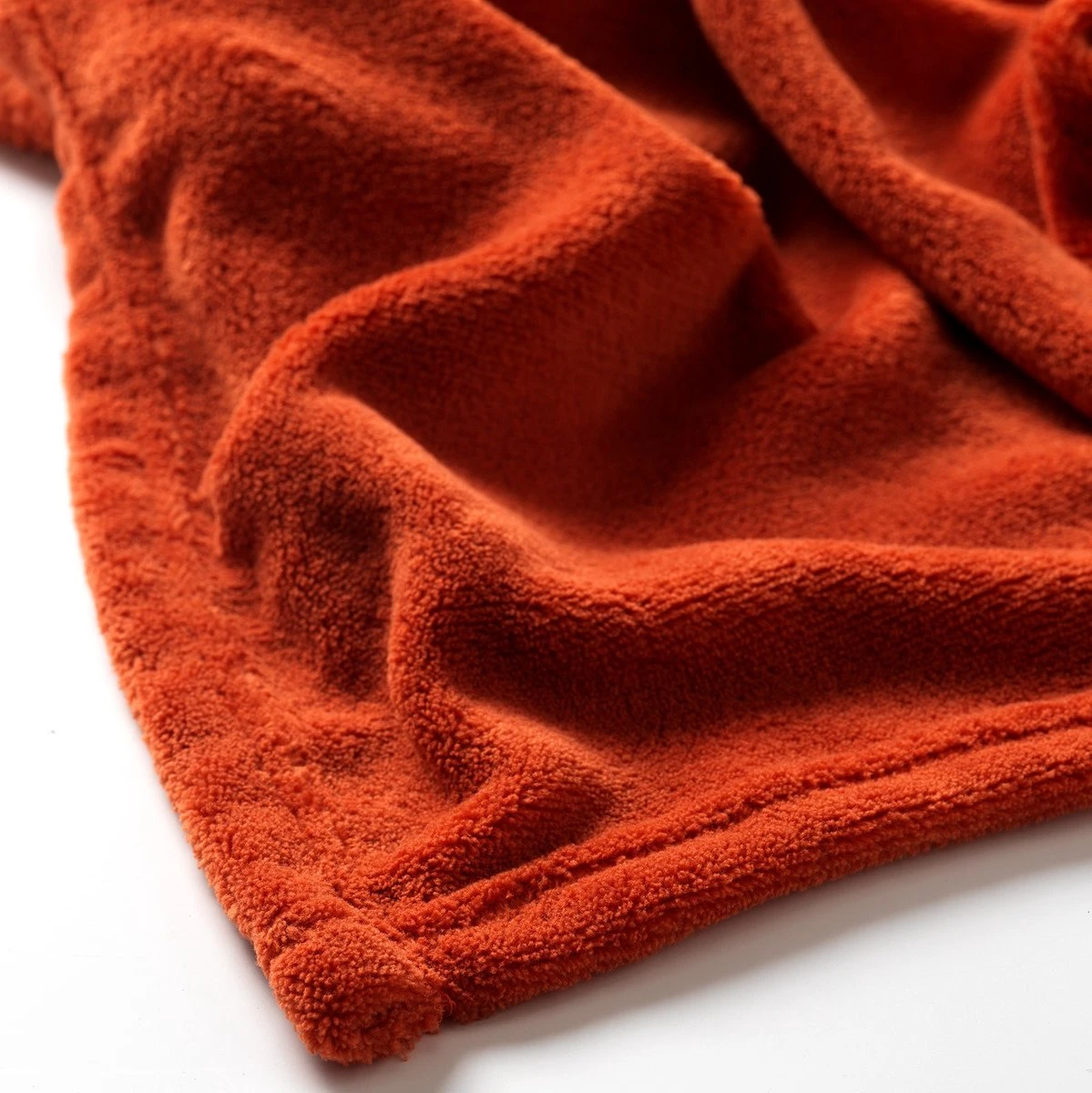 Dutch Decor - HARVEY - Plaid Fleece 150x200 Cm - Potters Clay - Oranje - Superzacht - Deken 2 Dutch Decor - HARVEY - Plaid Fleece 150x200 Cm - Potters Clay - Oranje - Superzacht - Deken - Afbeelding 2