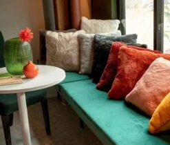 ZAYA - Kussenhoes Unikleur 45x45 Cm - Driftwood - Taupe - Superzacht - Exclusief Binnenkussen -Dutch Decor 1200x1021