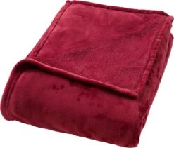 Dutch Decor - CHARLIE - Plaid Flannel Fleece XL - 200x220 Cm - Red Plum - Roze - Deken -Dutch Decor 1200x1027