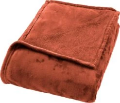 Dutch Decor - BILLY - Plaid Flannel Fleece 150x200 Cm - Potters Clay - Oranje - Superzacht - Deken -Dutch Decor 1200x1027 3