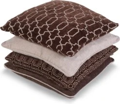 PERRY - Kussenhoes Bruin 45x45 Cm - Met Rits 8 PERRY - Kussenhoes Bruin 45x45 Cm - Met Rits -Dutch Decor 1200x1040