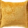 LEWIS - Kussenhoes 45x45 Cm Golden Glow - Geel - Exclusief Binnenkussen