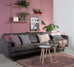 SOFIA - Sierkussen Pruim 45x45 Cm - Roze - Inclusief Binnenvulling -Dutch Decor 1200x1087 2