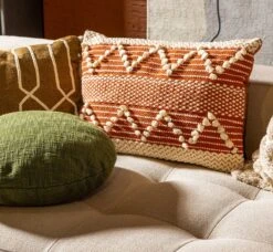 JULIUS - Sierkussen Van Katoen 40x60 Cm Potters Clay - Oranje - Inclusief Binnenvulling -Dutch Decor 1200x1106