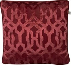 JACK - Kussenhoes 45x45 Cm - Bordeaux - Rood - Exclusief Binnenkussen