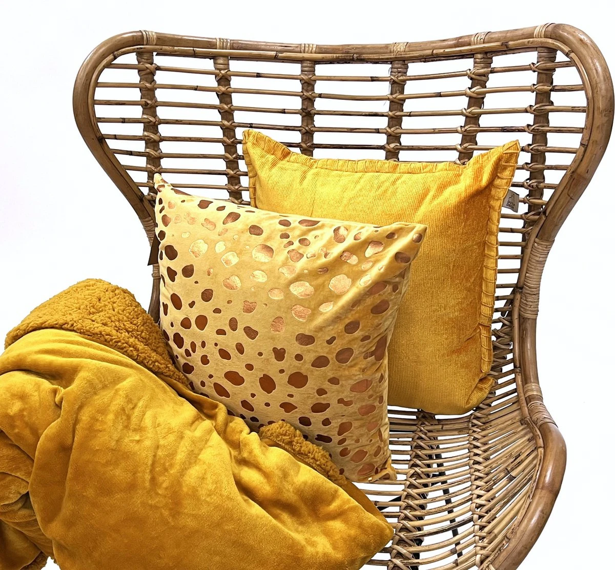 Dutch Decor - STANLEY - Plaid 150x200 Cm Golden Glow- Geel - Deken 2 Dutch Decor - STANLEY - Plaid 150x200 Cm Golden Glow- Geel - Deken - Afbeelding 2