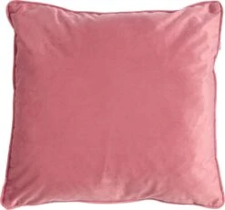 FINN - Sierkussen Velvet 60x60 Cm - Dusty Rose - Roze - Inclusief Binnenvulling