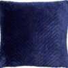 ZICO - Sierkussen Zigzag 45x45 Cm Insignia Blue - Blauw - Superzacht - Inclusief Binnenvulling