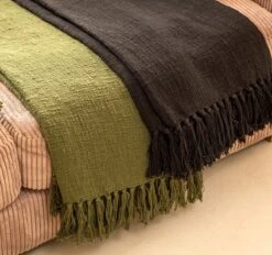 Dutch Decor - JUNE - Plaid Van Katoen 140x180 Cm Raven - Zwart - Deken -Dutch Decor 1200x1127 5