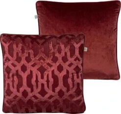 JACK - Kussenhoes 45x45 Cm - Bordeaux - Rood - Exclusief Binnenkussen -Dutch Decor 1200x1128