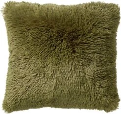 FLUFFY - Kussenhoes Unikleur 60x60 Cm - Calliste Green - Groen - Exclusief Binnenkussen -Dutch Decor 1200x1131 2