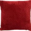 ZICO - Sierkussen Zigzag 45x45 Cm Merlot - Rood - Superzacht - Inclusief Binnenvulling