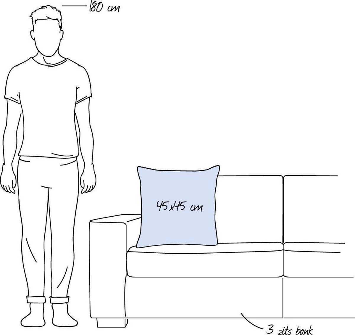 HUIK - Kussenhoes 45x45 Cm - Geborduurd Patroon - Zalm - Roze - Oranje - Terra - Beige - Blauw - Pasteltinten - 100% Katoen - Met Rits 5 HUIK - Kussenhoes 45x45 Cm - Geborduurd Patroon - Zalm - Roze - Oranje - Terra - Beige - Blauw - Pasteltinten - 100% Katoen - Met Rits - Afbeelding 5