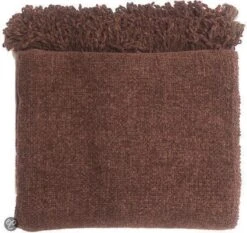 RUBY - Kussenhoes Katoen 45x45 Cm - Raven - Zwart - Met Flosjes - Exclusief Binnenkussen -Dutch Decor 1200x1133