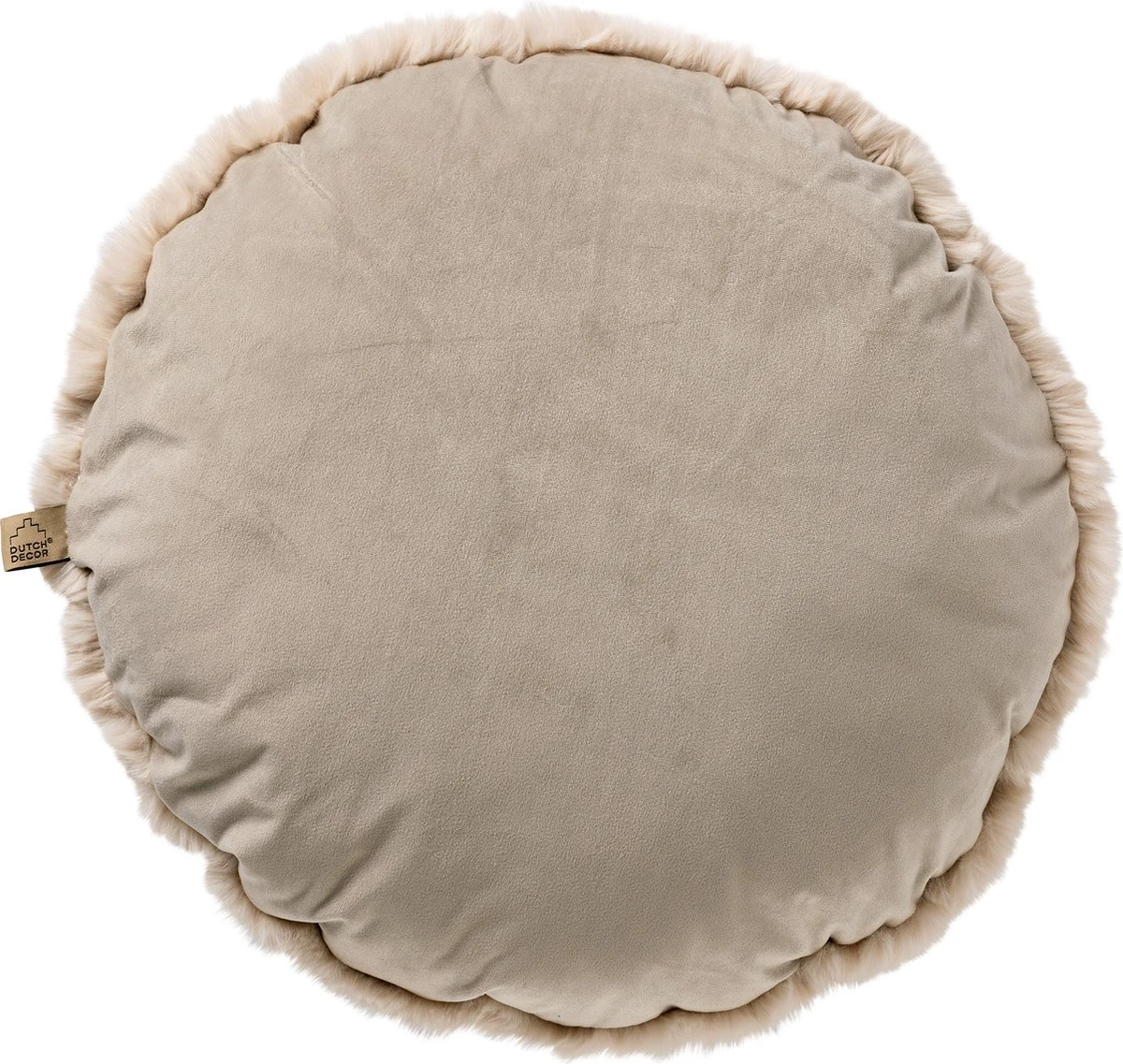 Dutch Decor - ZAYA - Sierkussen Rond 45 Cm Pumice Stone - Beige 4 Dutch Decor - ZAYA - Sierkussen Rond 45 Cm Pumice Stone - Beige - Afbeelding 4