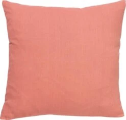 JAMES - Sierkussen Katoen 45x45 Cm - Lobster Bisque - Roze - Inclusief Binnenkussen