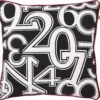 NUMBERS - Kussenhoes Met Print Zwart 50x50 Cm - Exclusief Binnenkussen