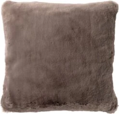 ZAYA - Kussenhoes Unikleur 45x45 Cm - Driftwood - Taupe - Superzacht - Exclusief Binnenkussen