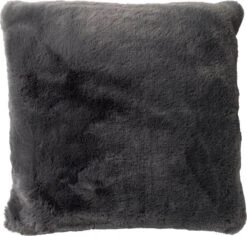 ZAYA - Kussenhoes Unikleur 45x45 Cm - Charcoal Gray - Antraciet - Superzacht - Exclusief Binnenkussen
