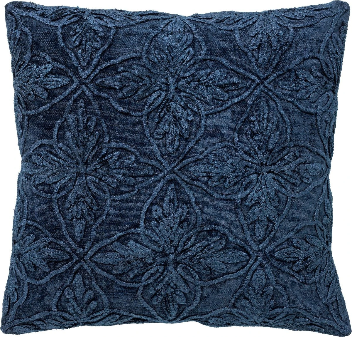 AMAR - Kussenhoes Van Katoen 45x45 Cm Insignia Blue - Blauw - Exclusief Binnenkussen 1 AMAR - Kussenhoes Van Katoen 45x45 Cm Insignia Blue - Blauw - Exclusief Binnenkussen