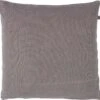 ANNA - Kussenhoes Taupe Van Gewassen Katoen 50x50 Cm - Met Rits