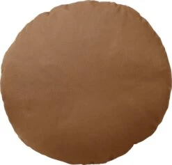 Dutch Decor - SOL - Sierkussen Rond Outdoor 40 Cm Tobacco Brown - Waterafstotend En Uv-bestendig - Bruin