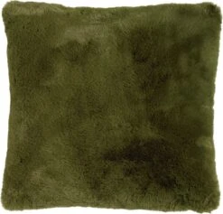 ZAYA - Sierkussen Unikleur 45x45 Cm - Chive - Groen - Superzacht - Inclusief Binnenkussen