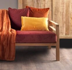 FINN - Kussenhoes Velvet 45x45 Cm - Merlot - Rood - Exclusief Binnenkussen -Dutch Decor 1200x1151 3