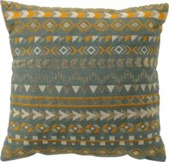 SANDY - Kussenhoes 45x45 Cm Sagebrush Green - Groen - Exclusief Binnenkussen