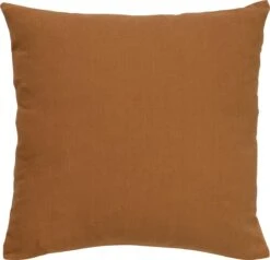 JAMES - Kussenhoes Katoen 45x45 Cm - Tobacco Brown - Bruin - Met Rits