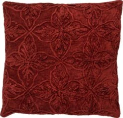 AMAR - Kussenhoes Van Katoen 45x45 Cm Merlot - Rood - Exclusief Binnenkussen
