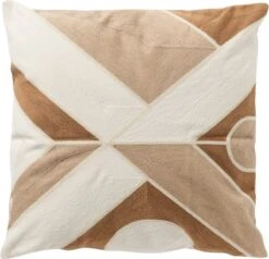 DANNY - Kussenhoes Semolina 45x45 Cm - Beige - Met Rits