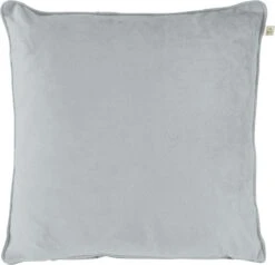 VELVET - Kussenhoes Mist 45x45 Cm - Grijs - Exclusief Binnenkussen