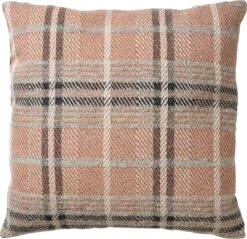 RENZO - Kussenhoes Velvet Muted Clay 45x45 Cm - Roze - Exclusief Binnenkussen