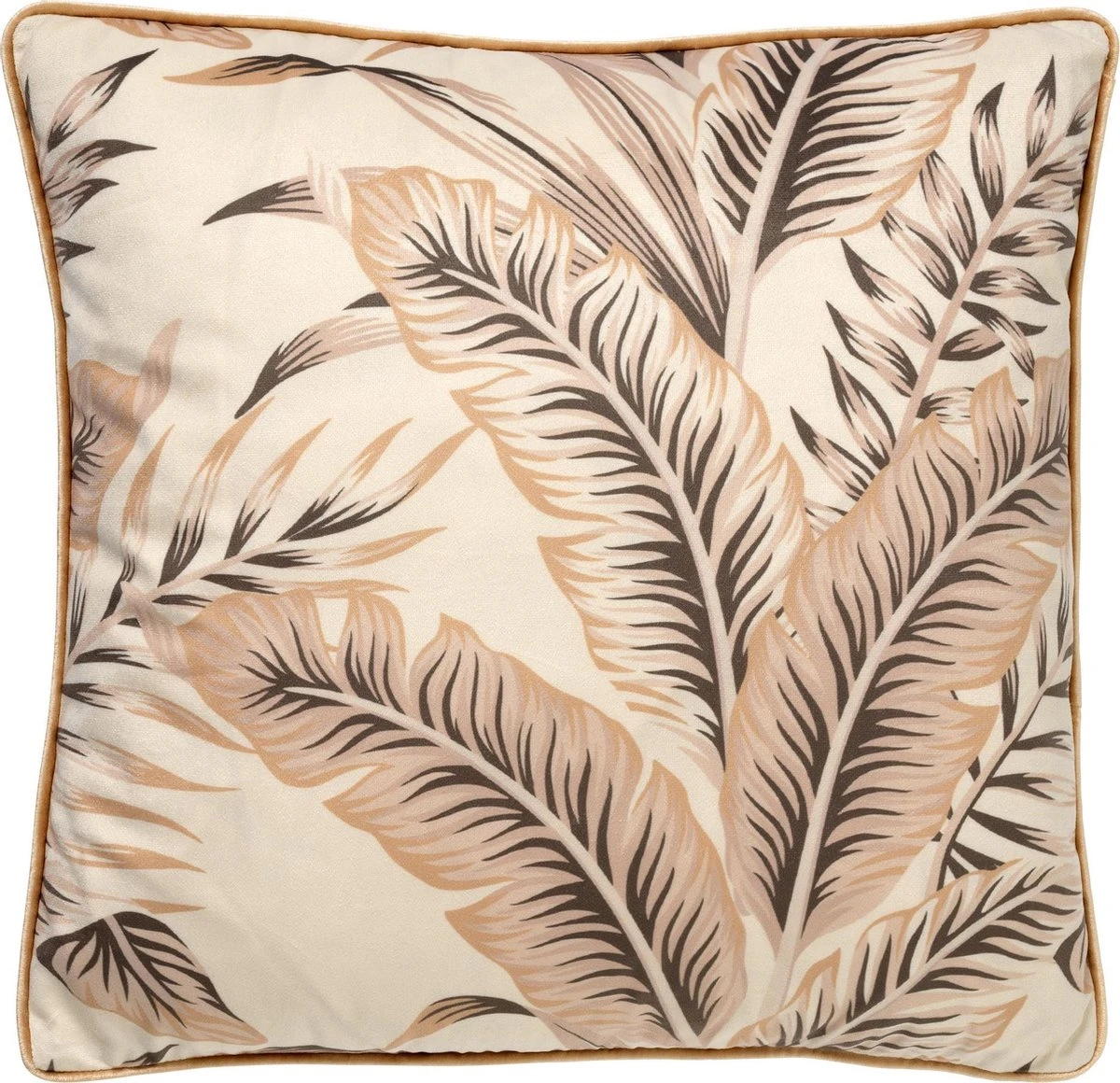 PALMER - Sierkussen Velvet Pumice Stone 45x45 Cm - Beige - Inclusief Binnenvulling 1 PALMER - Sierkussen Velvet Pumice Stone 45x45 Cm - Beige - Inclusief Binnenvulling