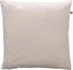 BELFOR - Sierkussen 45x45 Cm - Zand - Beige - Subtiel Motief - Velvet - Inclusief Binnenvulling