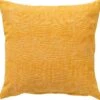 NATURA - Kussenhoes Van 100% Katoen 45x45 Cm Golden Glow - Geel - Met Rits