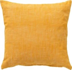 NATURA - Kussenhoes Van 100% Katoen 45x45 Cm Golden Glow - Geel - Met Rits