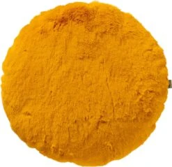 Dutch Decor - ZAYA - Sierkussen Rond 45 Cm Golden Glow - Geel