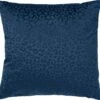 CHESSY - Sierkussen Met Dierenprint 45x45 Cm Insignia Blue - Blauw - Inclusief Binnenvulling