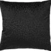 CHESSY - Sierkussen Met Dierenprint 45x45 Cm Raven - Zwart - Inclusief Binnenvulling