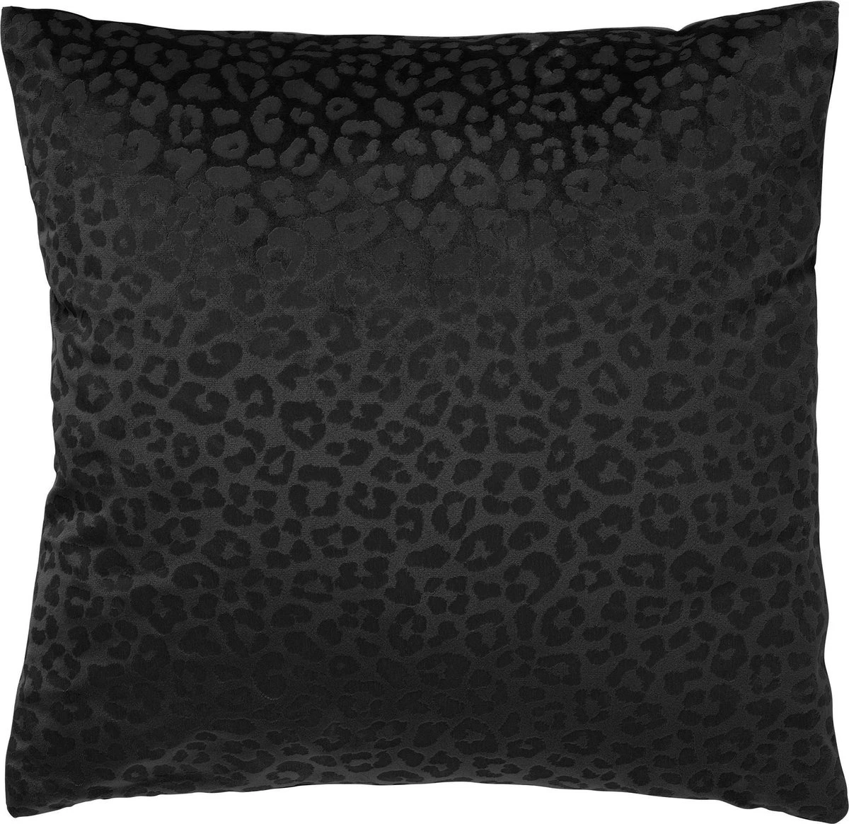 CHESSY - Sierkussen Met Dierenprint 45x45 Cm Raven - Zwart - Inclusief Binnenvulling 1 CHESSY - Sierkussen Met Dierenprint 45x45 Cm Raven - Zwart - Inclusief Binnenvulling