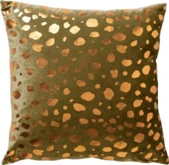 TINO - Sierkussen Velvet 45x45 Cm Military Olive - Groen - Inclusief Binnenvulling